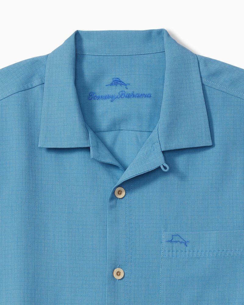 Big & Tall Coastal Breeze Check IslandZone® Camp Shirt