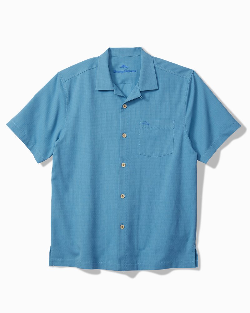 Big & Tall Coastal Breeze Check IslandZone® Camp Shirt