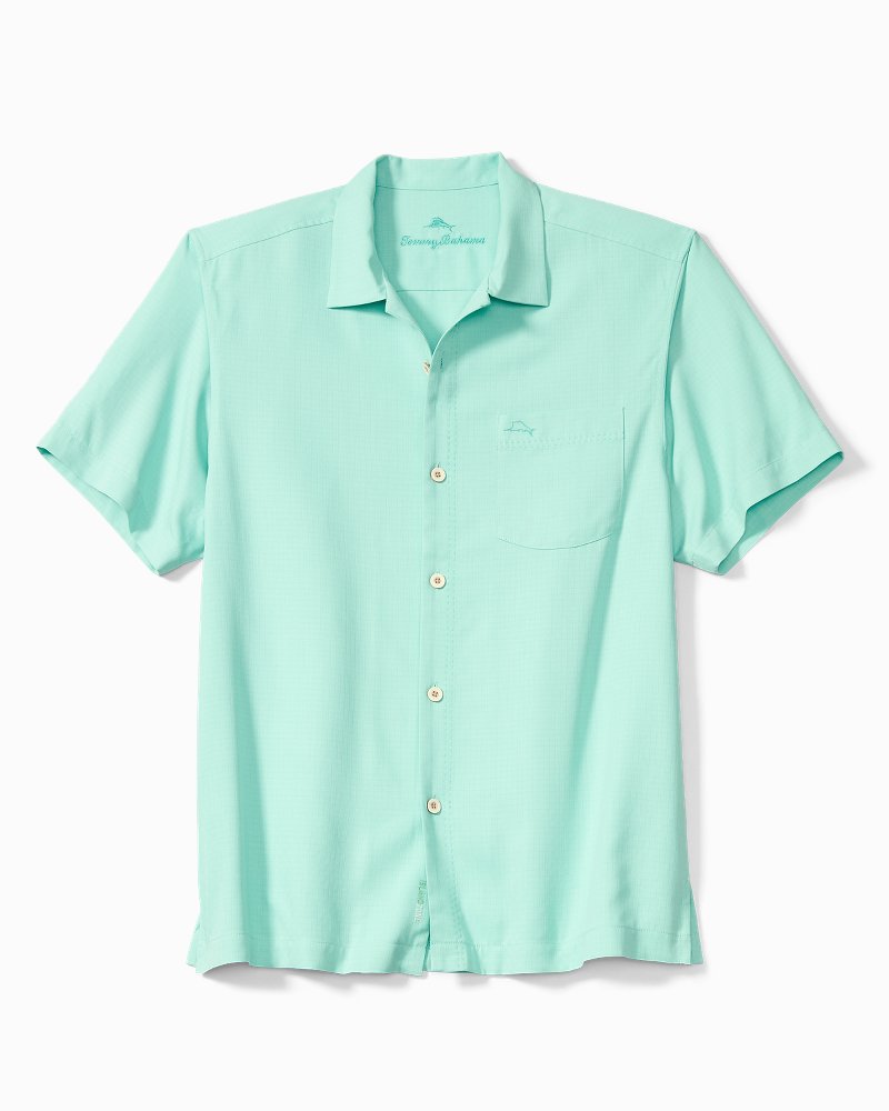 Big & Tall Coastal Breeze Check IslandZone® Camp Shirt