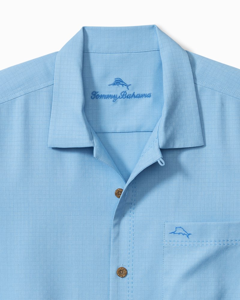 Big & Tall Coastal Breeze Check IslandZone® Camp Shirt