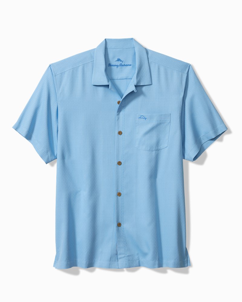 Big & Tall Coastal Breeze Check IslandZone® Camp Shirt