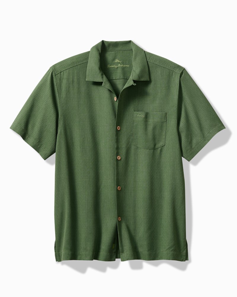 Tommy Bahama Nova Wave Short-Sleeve Woven Shirt, Mens, S, Infinity Pool