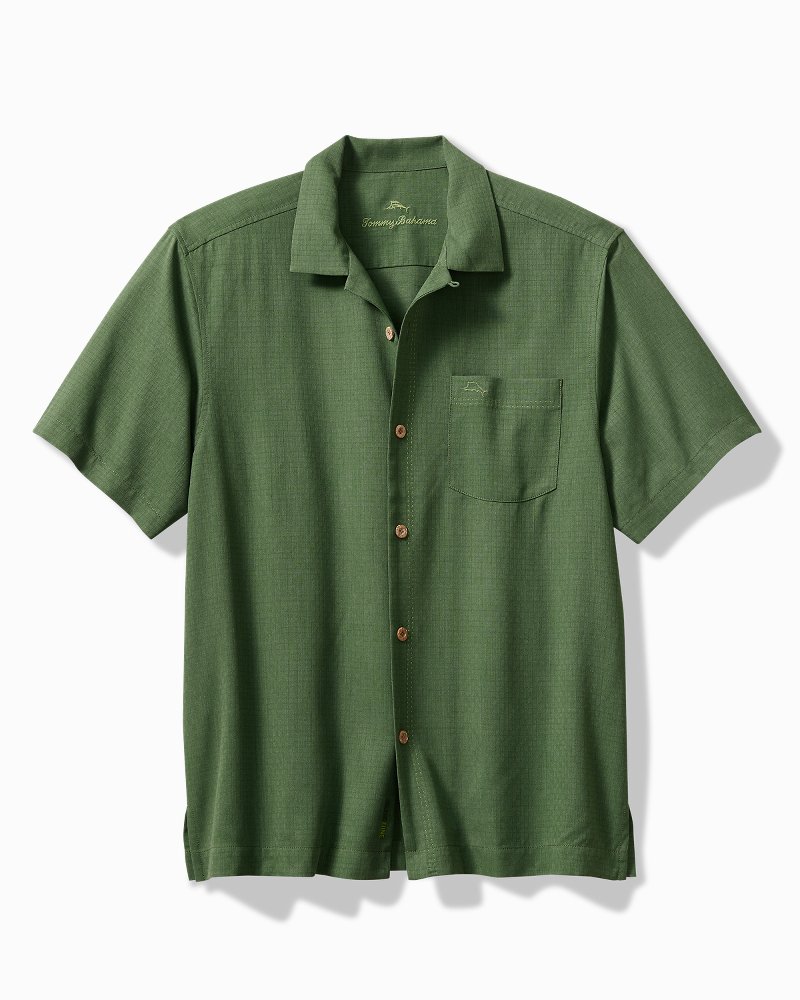 Big & Tall Coastal Breeze Check IslandZone® Camp Shirt