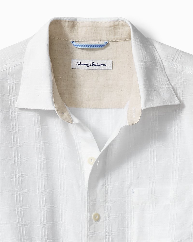 Tommy bahama mens hot sale white linen shirt