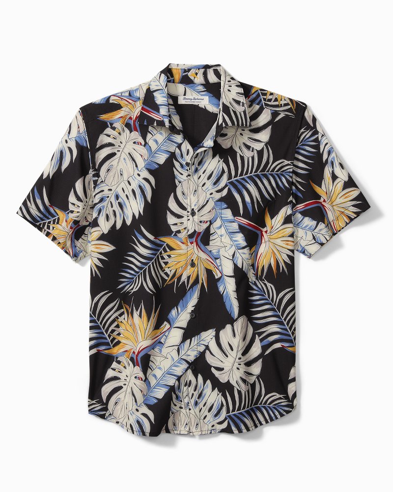 Big Tall Bahama Coast Fronds IslandZone Camp Shirt