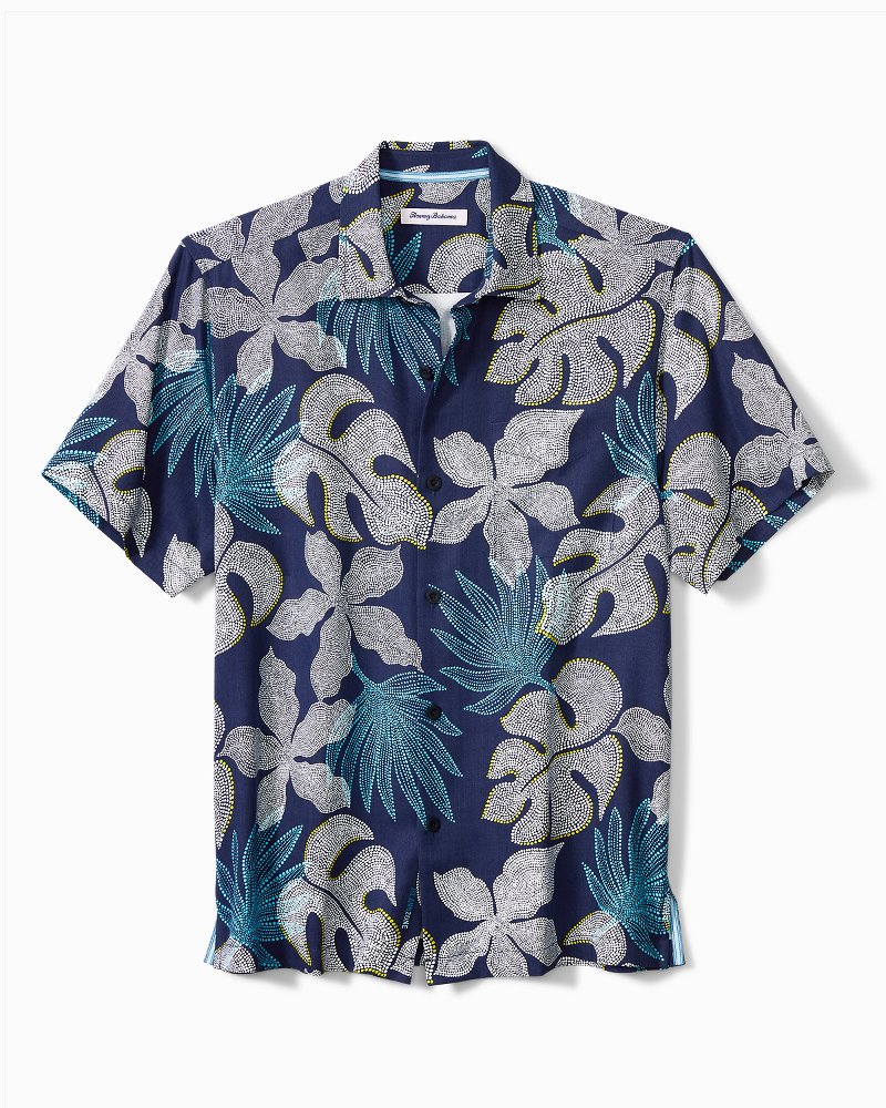 Big & Tall Pebble Palms IslandZone® Camp Shirt