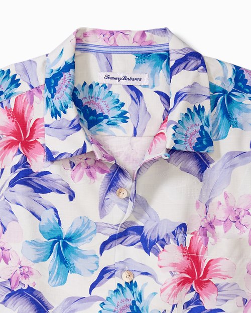 Big & Tall Garden Key Floral IslandZone® Camp Shirt