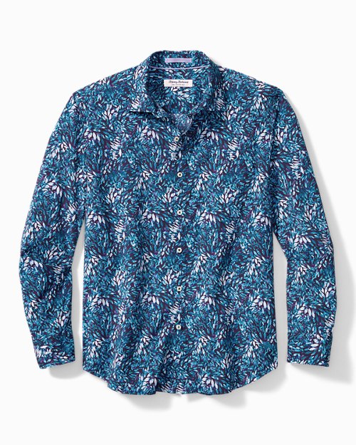 Big & Tall Siesta Key Azul Fronds IslandZone® Shirt