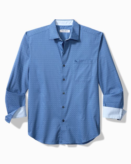 Big & Tall Sarasota Stretch Ventura Isles IslandZone® Stripe Shirt