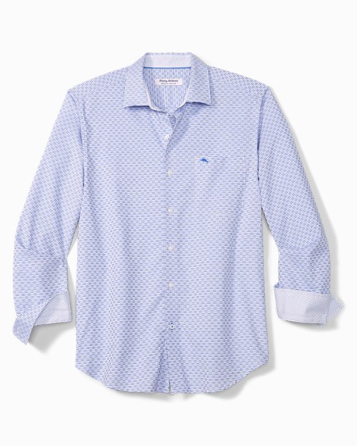Big & Tall Sarasota Stretch Ventura IslandZone® Stripe Shirt
