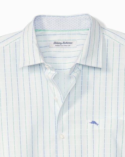 Big & Tall Sarasota Stretch Seaside Stripe IslandZone® Shirt