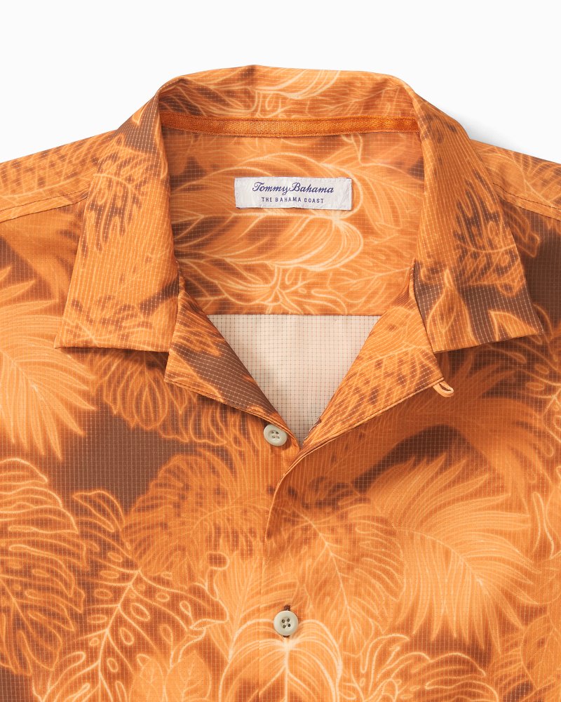 Big & Tall Sport Bahama Coast Luminescent Fronds IslandZone® Camp Shirt