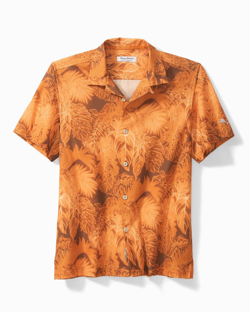 Big & Tall Sport Bahama Coast Luminescent Fronds IslandZone® Camp Shirt