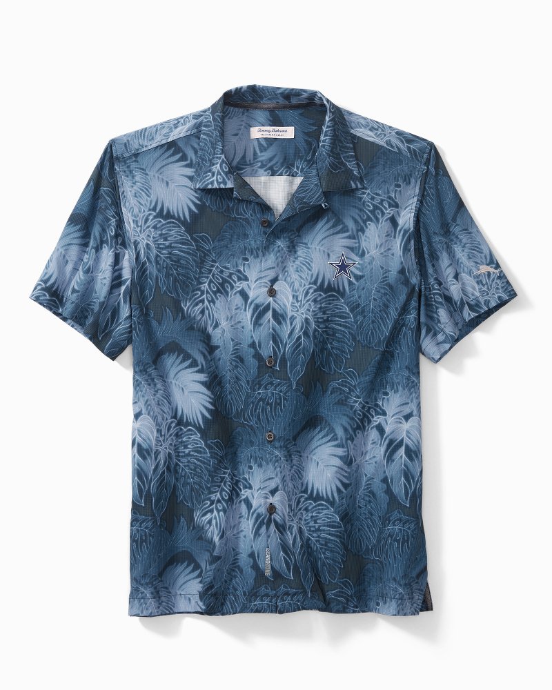 NFL Big & Tall Bahama Coast Luminescent Fronds Short-Sleeve Shirt