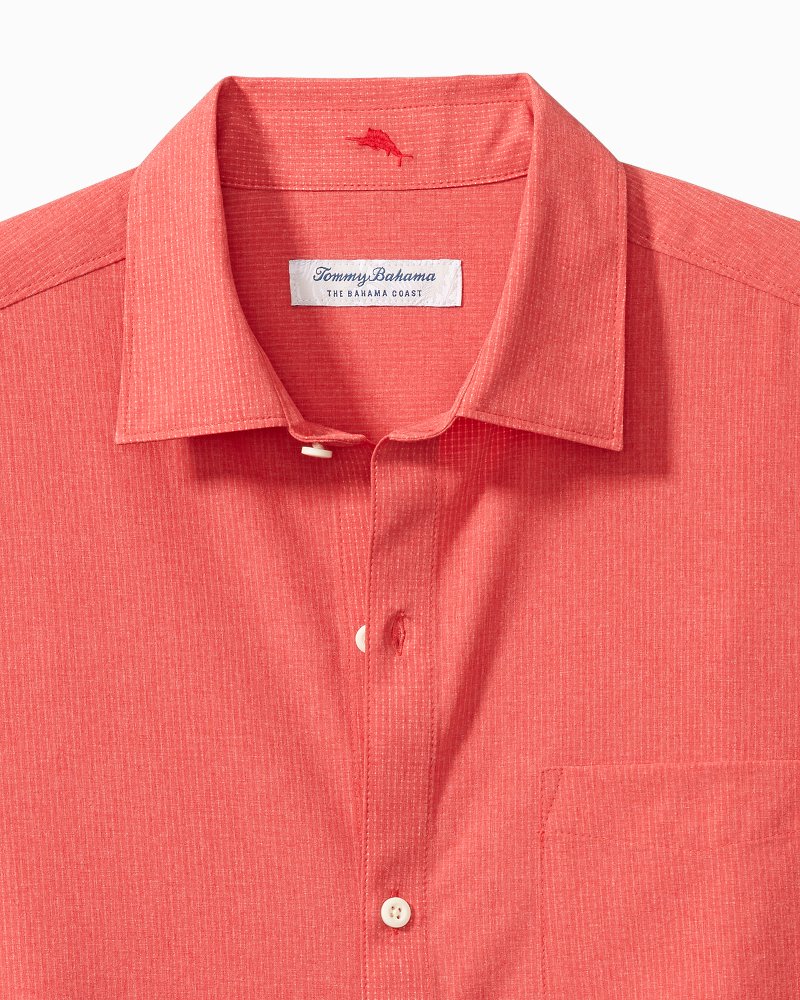 Big & Tall Bahama Coast IslandZone® Heathered Solid Camp Shirt