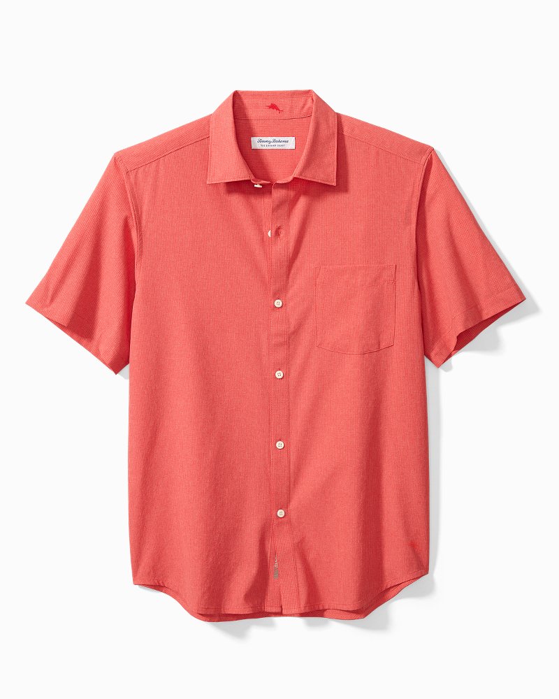 Big & Tall Bahama Coast IslandZone® Heathered Solid Camp Shirt