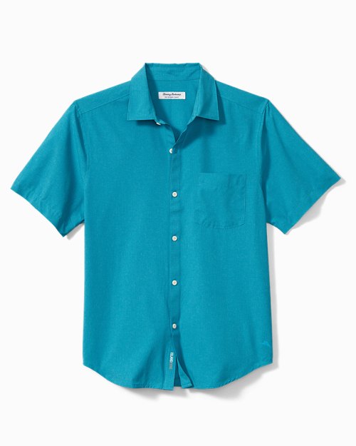Big & Tall Bahama Coast IslandZone® Heathered Solid Camp Shirt