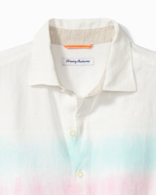 Big & Tall Sunrise Tides Long-Sleeve Linen Shirt