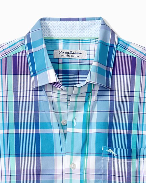 Big & Tall Sarasota Stretch Madras IslandZone® Shirt