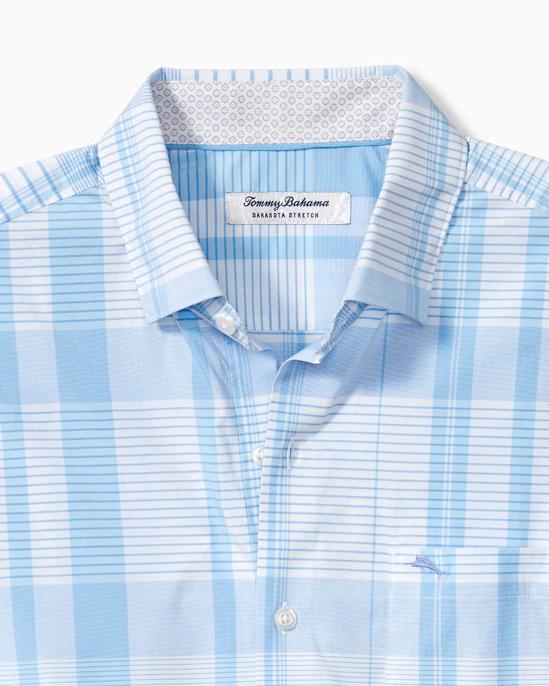 Big & Tall Sarasota Stretch Airy Plaid IslandZone® Shirt