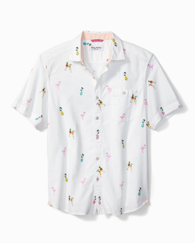 Big & Tall Nova Wave Flocktail Camp Shirt