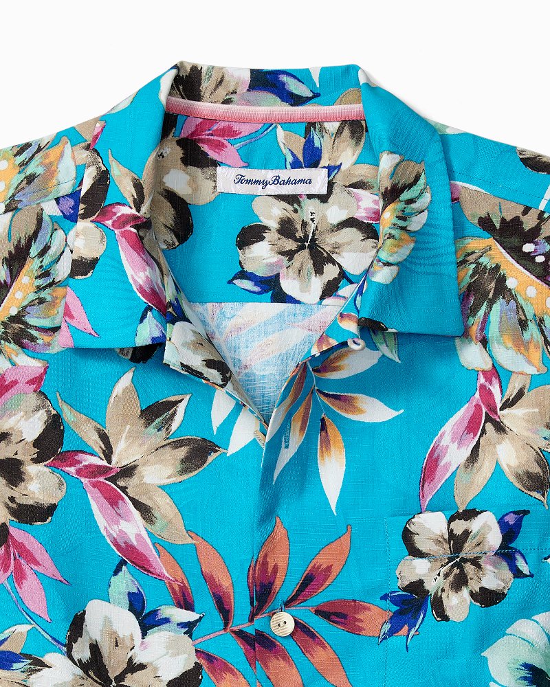 Thumbnail for Big & Tall Jetties Beach Blooms IslandZone® Camp Shirt