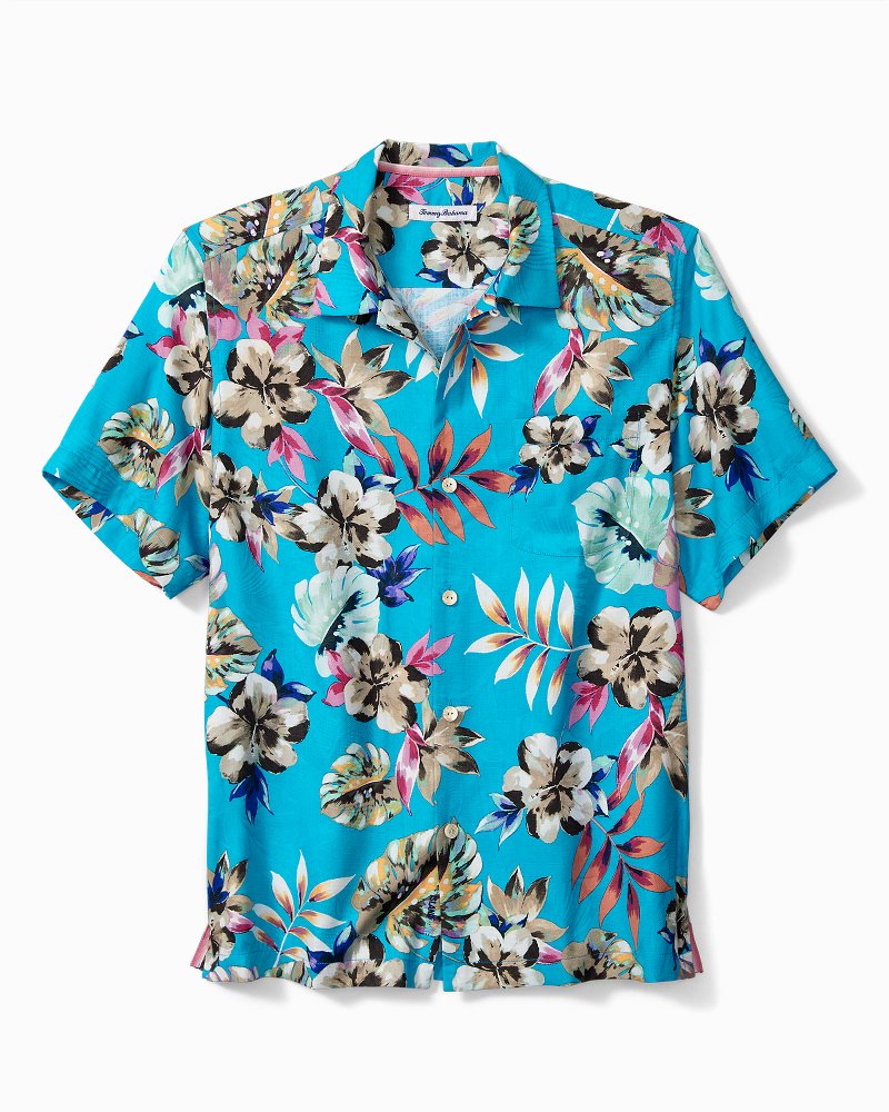 Thumbnail for Big & Tall Jetties Beach Blooms IslandZone® Camp Shirt