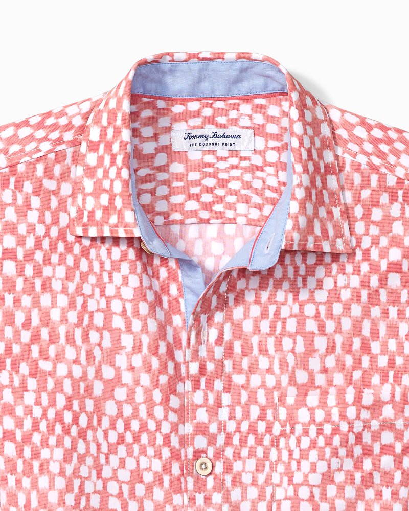 Big & Tall Coconut Point Sandbar Geo IslandZone® Camp Shirt