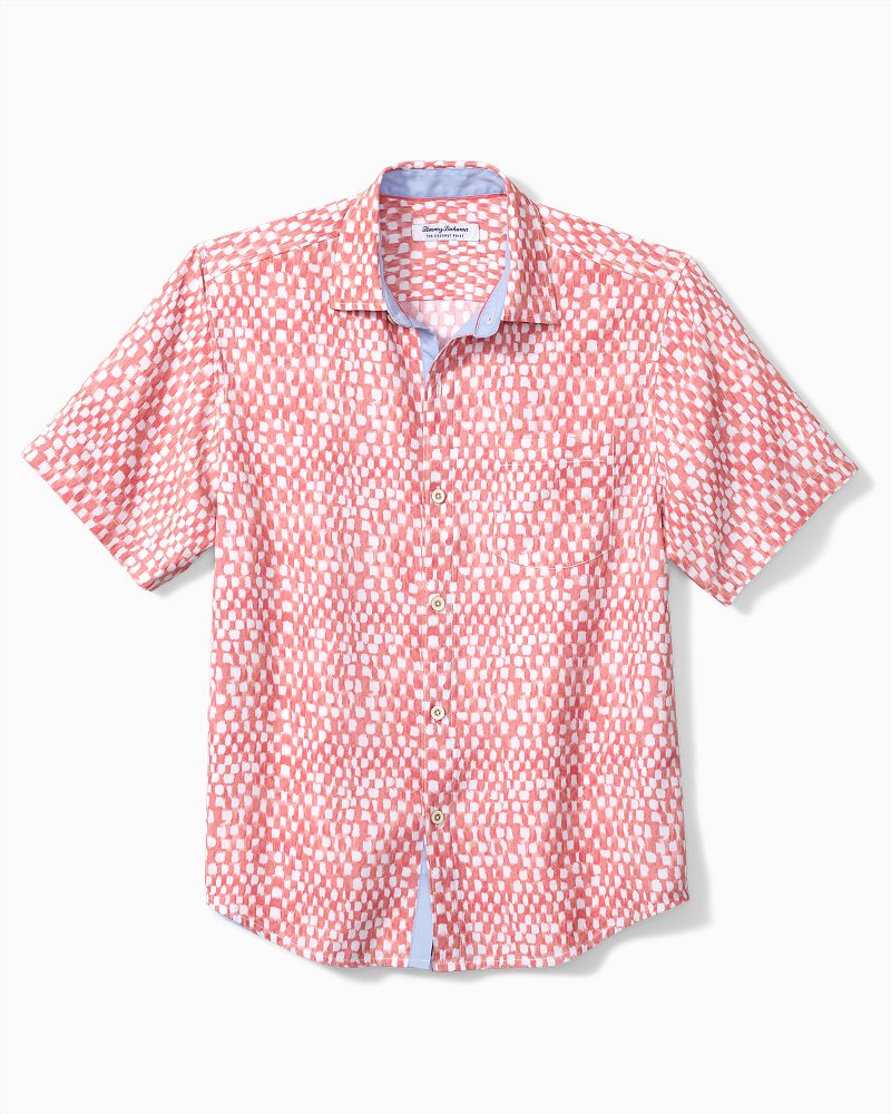 Big & Tall Coconut Point Sandbar Geo IslandZone® Camp Shirt