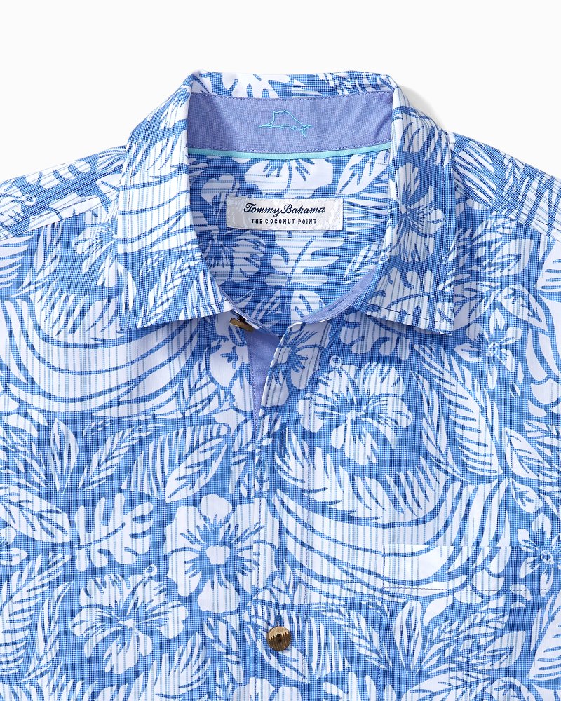 Big & Tall Coconut Point Cabana Blooms IslandZone® Camp Shirt