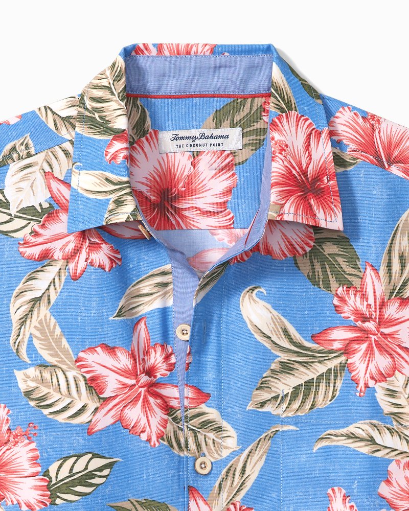 Big & Tall Coconut Point Hibiscus Cay IslandZone® Camp Shirt