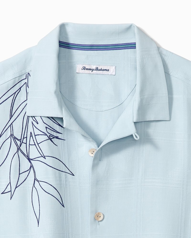 Big & Tall Tropical Impressions Silk Camp Shirt