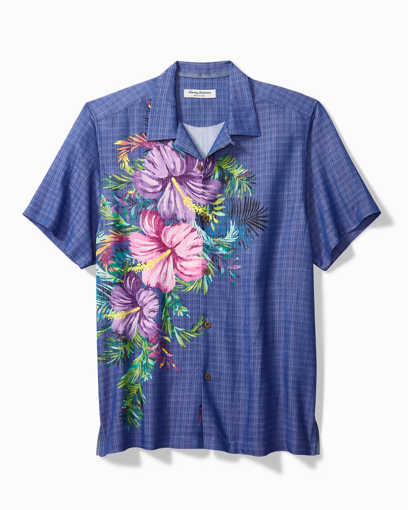 Atlanta Braves Tommy Bahama Big & Tall Fuego Floral Button-Up