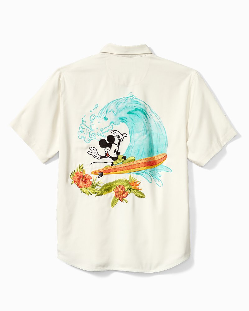 Big & Tall Disney Surf the Wave Silk Camp Shirt