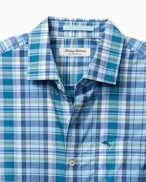 Big & Tall Siesta Key Carmelo Check IslandZone® Shirt
