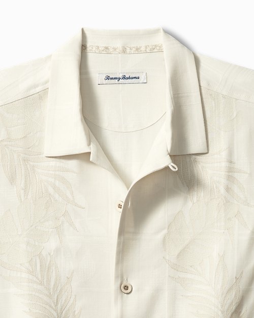 Big & Tall Del Palms Embroidered Silk Camp Shirt