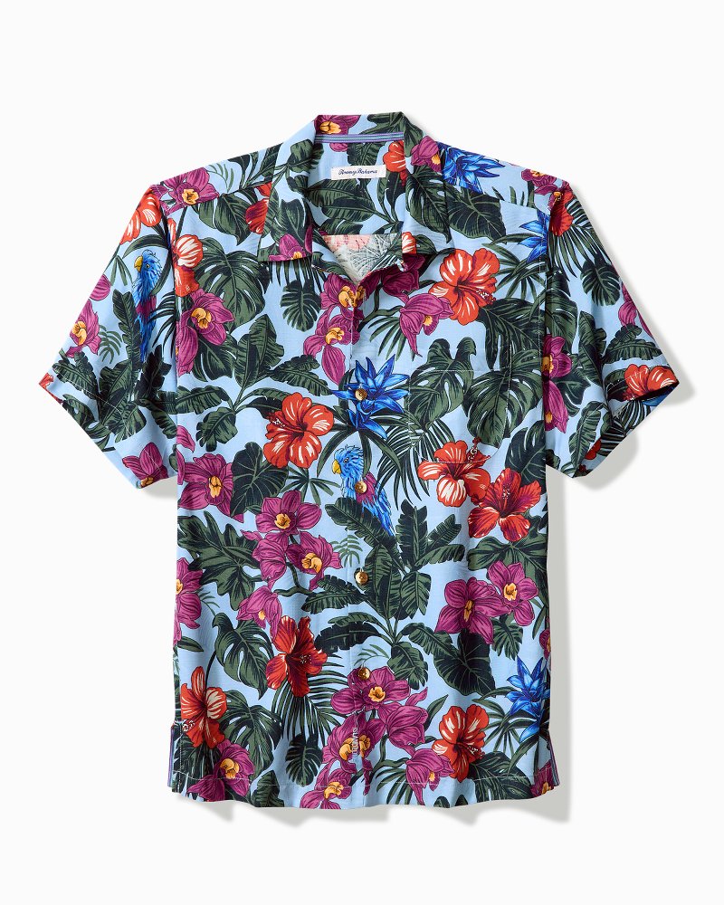 Hot Tropics Silk Camp Shirt