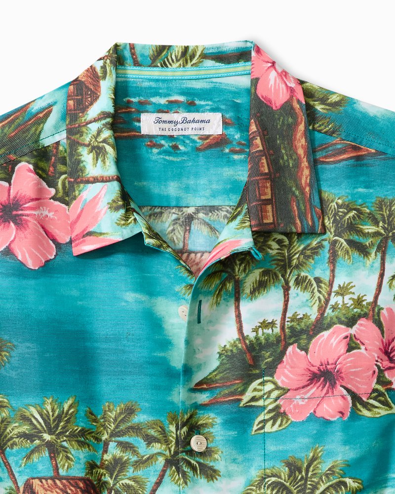 Thumbnail for Big & Tall Coconut Point Salto Sea IslandZone® Camp Shirt