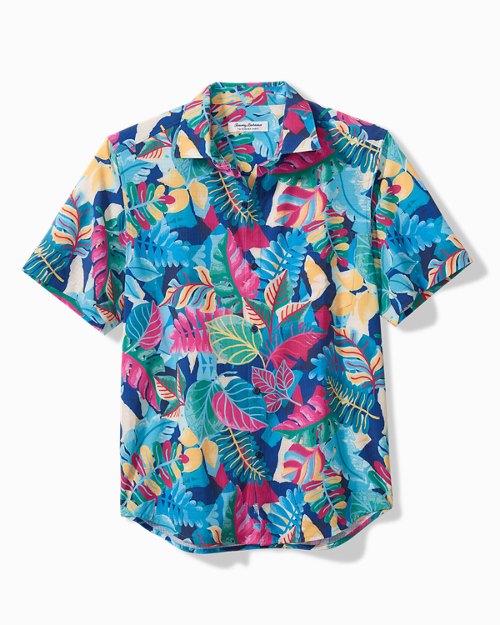 Big & Tall Bahama Coast Vibrant Vines IslandZone® Short-Sleeve Shirt