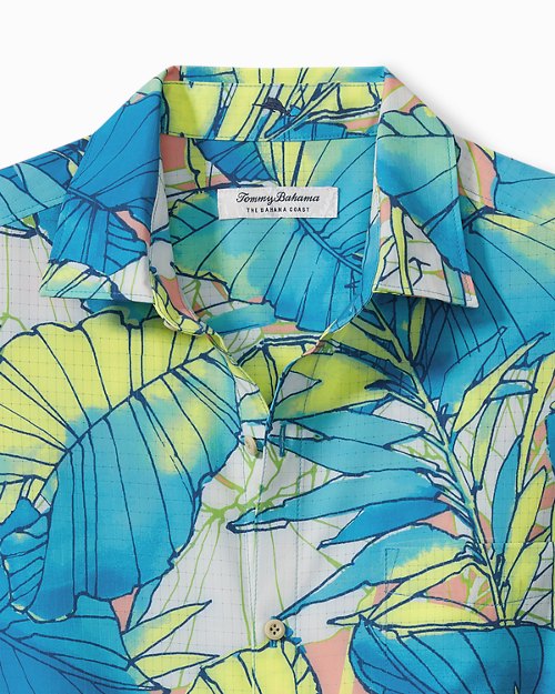 Big & Tall Bahama Coast Nuevo Fronds IslandZone® Short-Sleeve Shirt
