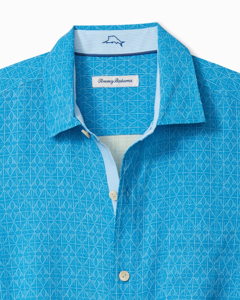 Big & Tall Diamond Point Silk Camp Shirt