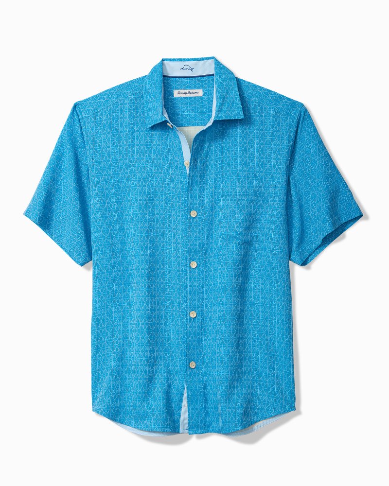 Big & Tall Diamond Point Silk Camp Shirt