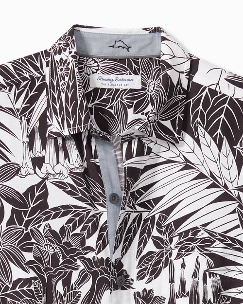 Big & Tall Veracruz Cay Santiago Palms Short-Sleeve Shirt