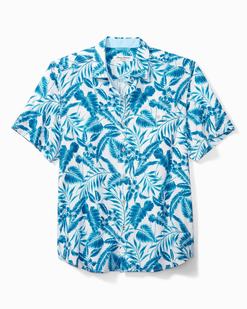 Big & Tall Nova Wave Falling Fronds Camp Shirt