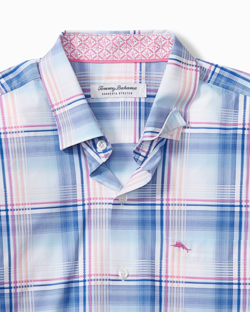 Big & Tall Sarasota Stretch Ombre Check IslandZone® Shirt
