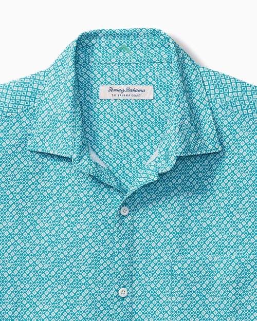 Big & Tall Bahama Coast Paquito Geo IslandZone® Short-Sleeve Shirt