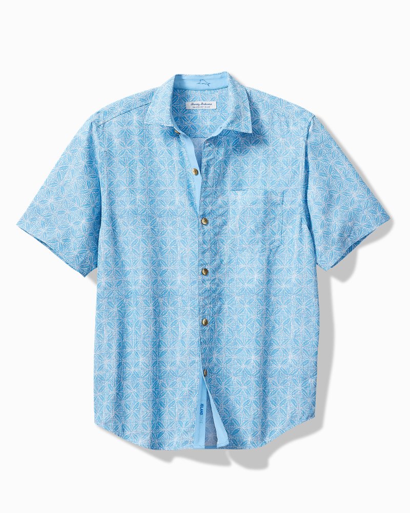 Thumbnail for Big & Tall Coconut Point Fleur De Geo IslandZone® Camp Shirt