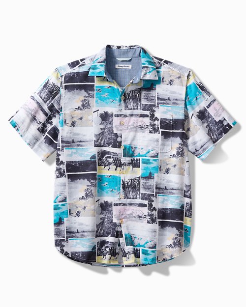 Big & Tall Tortola Snapshots Short-Sleeve Shirt