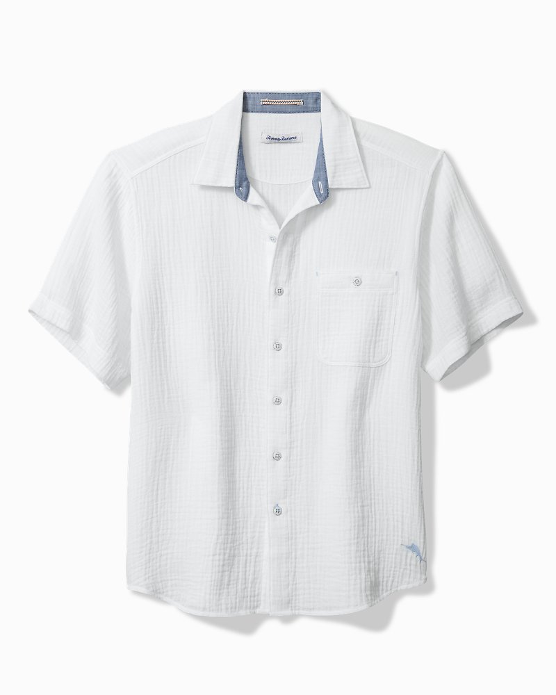 Big & Tall Beachside Cotton Cruiser Short-Sleeve Shirt