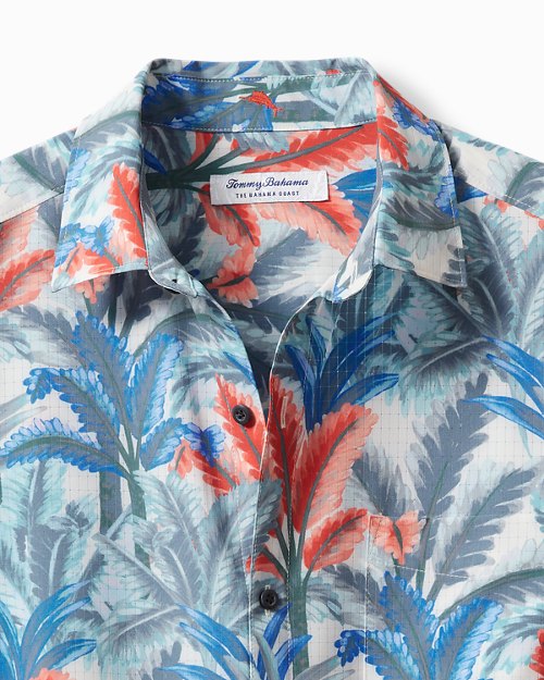 Big & Tall Bahama Coast Villa Palms IslandZone® Short-Sleeve Shirt
